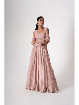 SAISHA - Long Jacket With Lehenga (Set of 3)