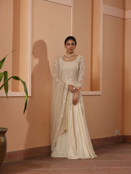 SAISHA - Staright Kurta With Sharara And Dupatta (Set of 3)