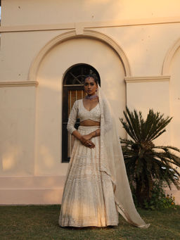 SAISHA - Heavy Embroidered Lehenga (Set of 3)