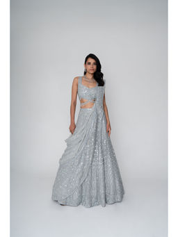 SAISHA - Heavy Embroidered Lehenga (Set of 3)