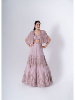 SAISHA - Cape Lehenga (Set of 3)