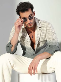 SHOWOFFFF - Edition Men's Ombre Beige Shacket