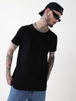 SHOWOFFFF - Edition Men Black Solid T-shirt