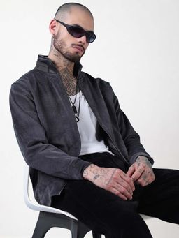 SHOWOFFFF - Edition Men's Grey Checked Sporty Jacket