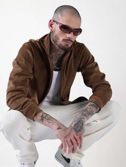 SHOWOFFFF - Edition Men's Brown Checked Sporty Jacket