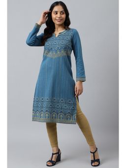 Aurelia - Blue Festive Look Winter Kurta