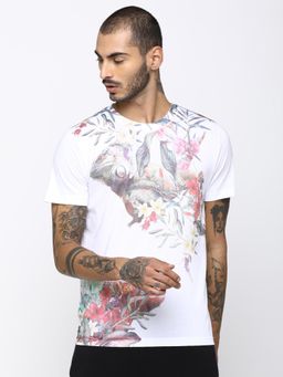 Huetrap - Mens White Short Sleeve T-Shirt