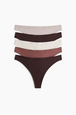 H&M - Women 5-Pack Seamless Thong Briefs