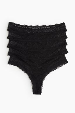 H&M - Women 5-Pack Lace Brazilian Briefs