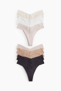 H&M - Women 10-Pack Lace Thong Briefs