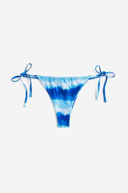 H&M - Women Blue Tie Tanga Bikini Bottoms