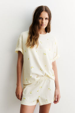 H&M - Women White Printed Pyjamas