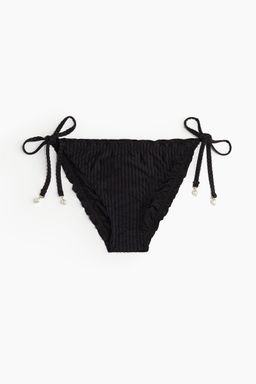 H&M - Women Black Tie Tanga Bikini Bottoms