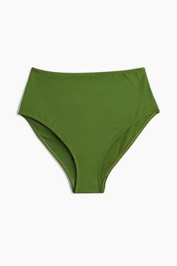 H&M - Women Green High Waist Bikini Bottoms