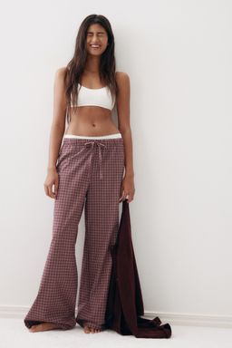 H&M - Women Red Flannel Pyjama Bottoms