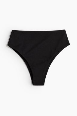 H&M - Women Black High Waist Cheeky Bikini Bottoms