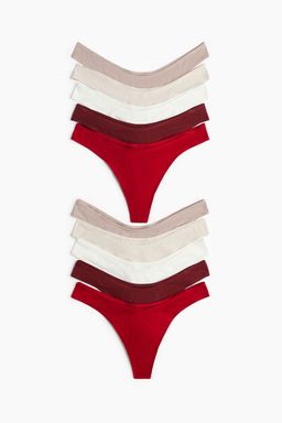 H&M - Women 10-Pack Cotton Thong Briefs