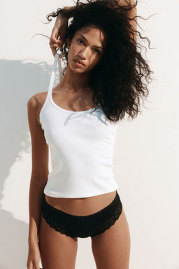 H&M - Women 3-Pack Cotton And Lace Hipster Briefs