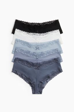 H&M - Women 5-Pack Microfibre Hipster Briefs