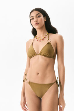 H&M - Women Green Tie Tanga Bikini Bottoms