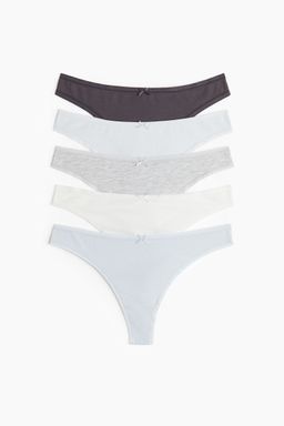 H&M - Women 5-Pack Cotton Thong Briefs