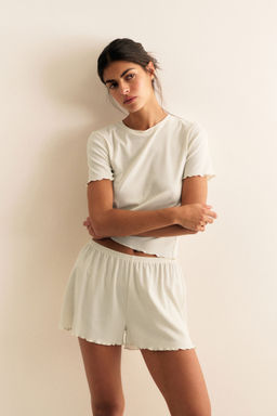 H&M - Women White Modal-Blend Pyjamas