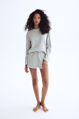 H&M - Women Turquoise Waffled Cotton Pyjamas