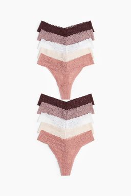 H&M - Women 10-Pack Lace Thong Briefs