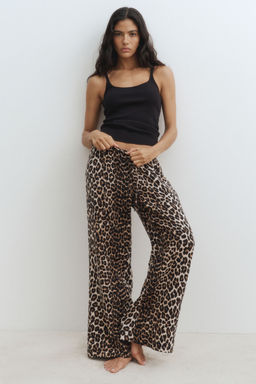 H&M - Women Beige Muslin Pyjama Bottoms