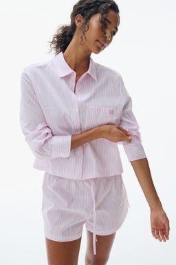 H&M - Women White Poplin Pyjamas