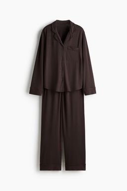 H&M - Women Brown Viscose-Blend Pyjamas