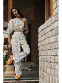 Happi Space - Storm Pant In Scribble Print-white