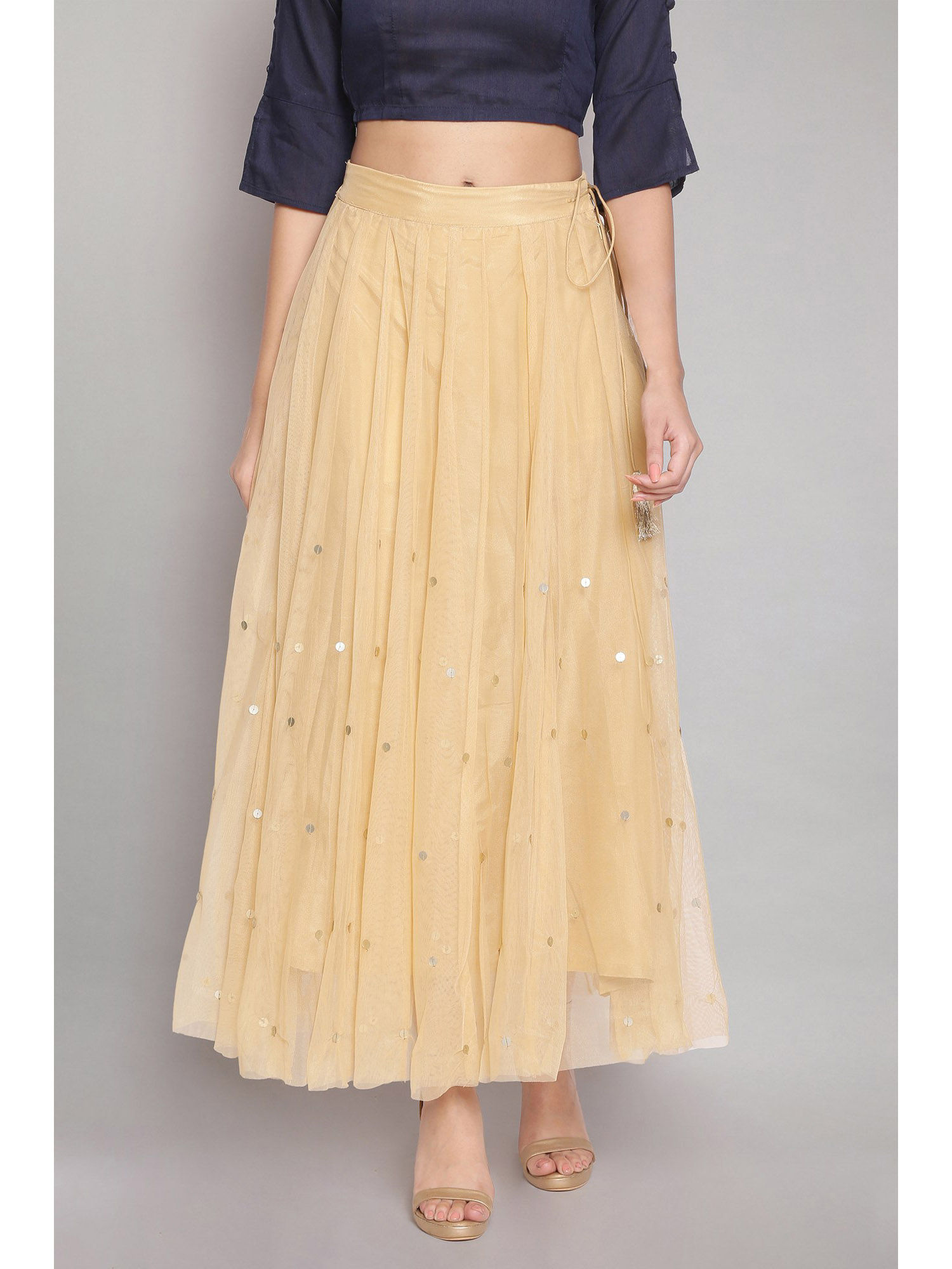 Gold Sequin Skirt-picture-30