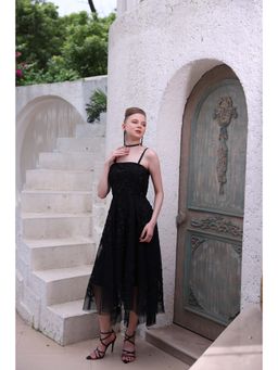 Edition II - Black Embroidered Lace Dress