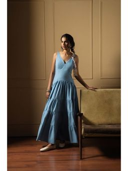 Arthmod - Blue Organic Cotton Veronica Dress