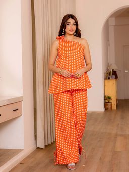 Label Aditi Hundia - Orange Crush Co-Ord Set