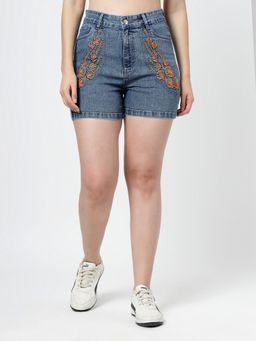 COSMIC TRIO - Women Denim Shorts