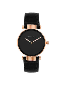 Giordano - Women Black Dial Round Analogue Watch GZ-60023-01