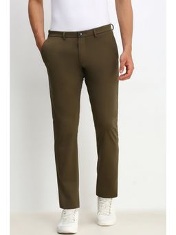 Allen Solly - Women Light Brown Slim Fit Solid Casual Trouser