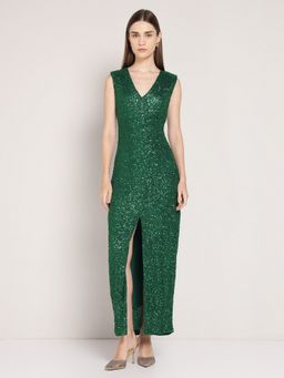Cover Story - Green Sequin Dress