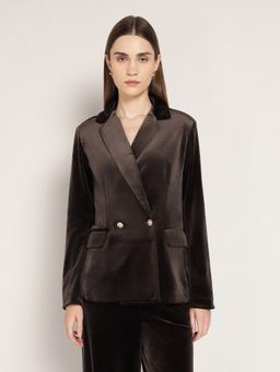 Cover Story - Brown Velvet Blazer