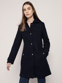 Cover Story - Navy Blue Long Coat