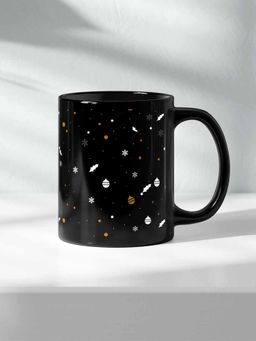 Macmerise - Christmas Joy Ceramic Black 325ml Coffee Mug