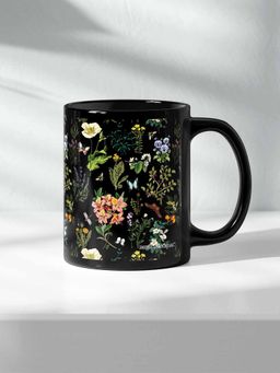 Macmerise - Payal Singhal Titli Black Ceramic Black 325ml Coffee Mug