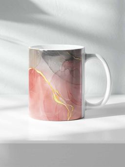 Macmerise - Coral Serenade Ceramic White 325ml Coffee Mug