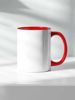 Macmerise - Yaha Mamla Garam Hai Ceramic Handle & Inside Red 325ml Coffee Mug