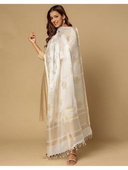 Fabindia - Natural Silk Blend Hand Block Printed Dupatta