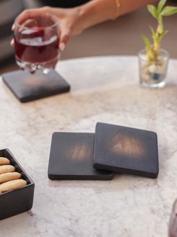 IREKA HOMES - Acacia Wood Coasters (Pack of 4)
