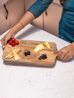 IREKA HOMES - Mango Wood Chopping Board or Serving Platter with Laser Etching