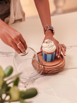 IREKA HOMES - Acacia Wood Cake Dome